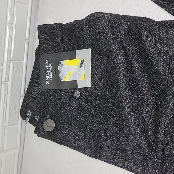 womens simply vera wang high rise ponte skinny pants - Picture 3 of 8